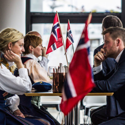 Norwegians from the Lofoten Islands Celebrating the Constitution Day