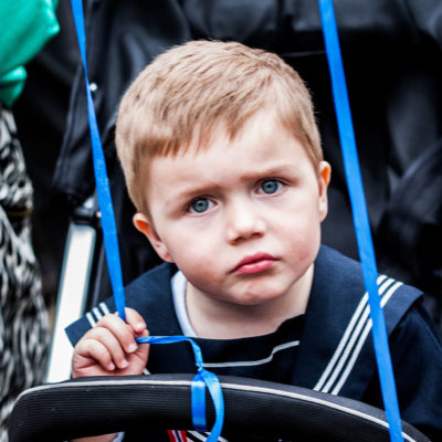 Child Wearing a Sailor Suit