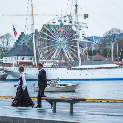 Glimpse of the Bergen Dock