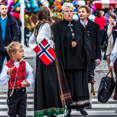 Several Generations Wearing the Traditional Costume